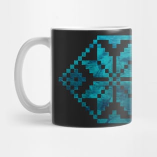 Geometric water - Traditional Romanian folk art inspired Mug